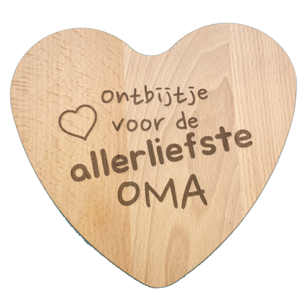 Broodplankje / Hartbordje (Oma, Opa, Mama, Papa, Tante...)