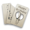 Cadeaukaart houder/Geschenkverpakking 'Happy Birthday' ballonnen - Afbeelding 2