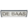 Naambordje voor op het bureau, voor de BAAS