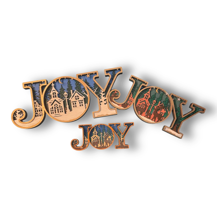 Kerst ornament 'JOY'