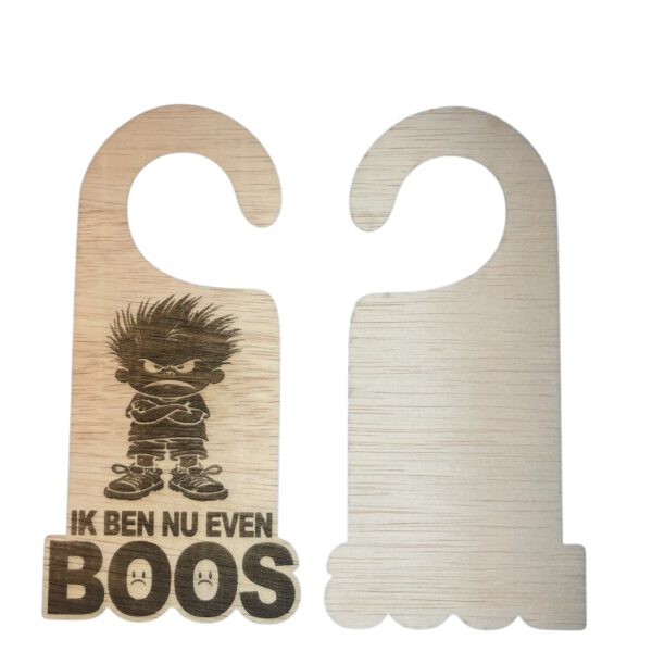 Deurhanger: Ik ben nu even boos (jongen)