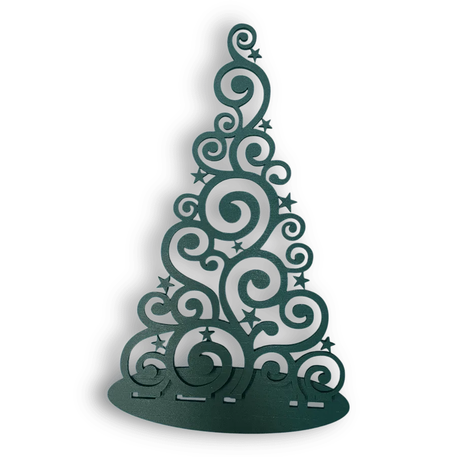 Kerstboom uit hout gesneden - Afbeelding 8