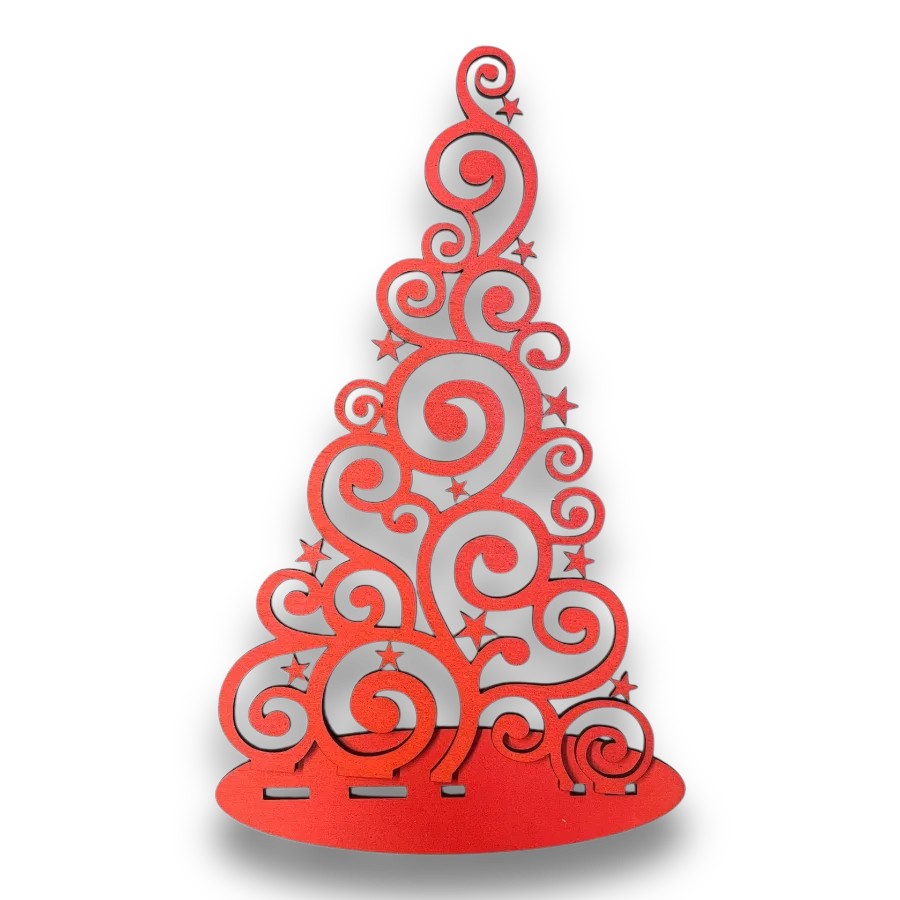 Kerstboom uit hout gesneden - Afbeelding 6
