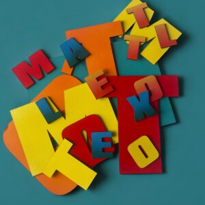 Letters van hout