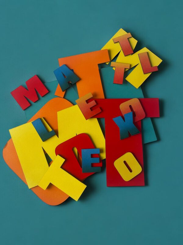 Letters van hout