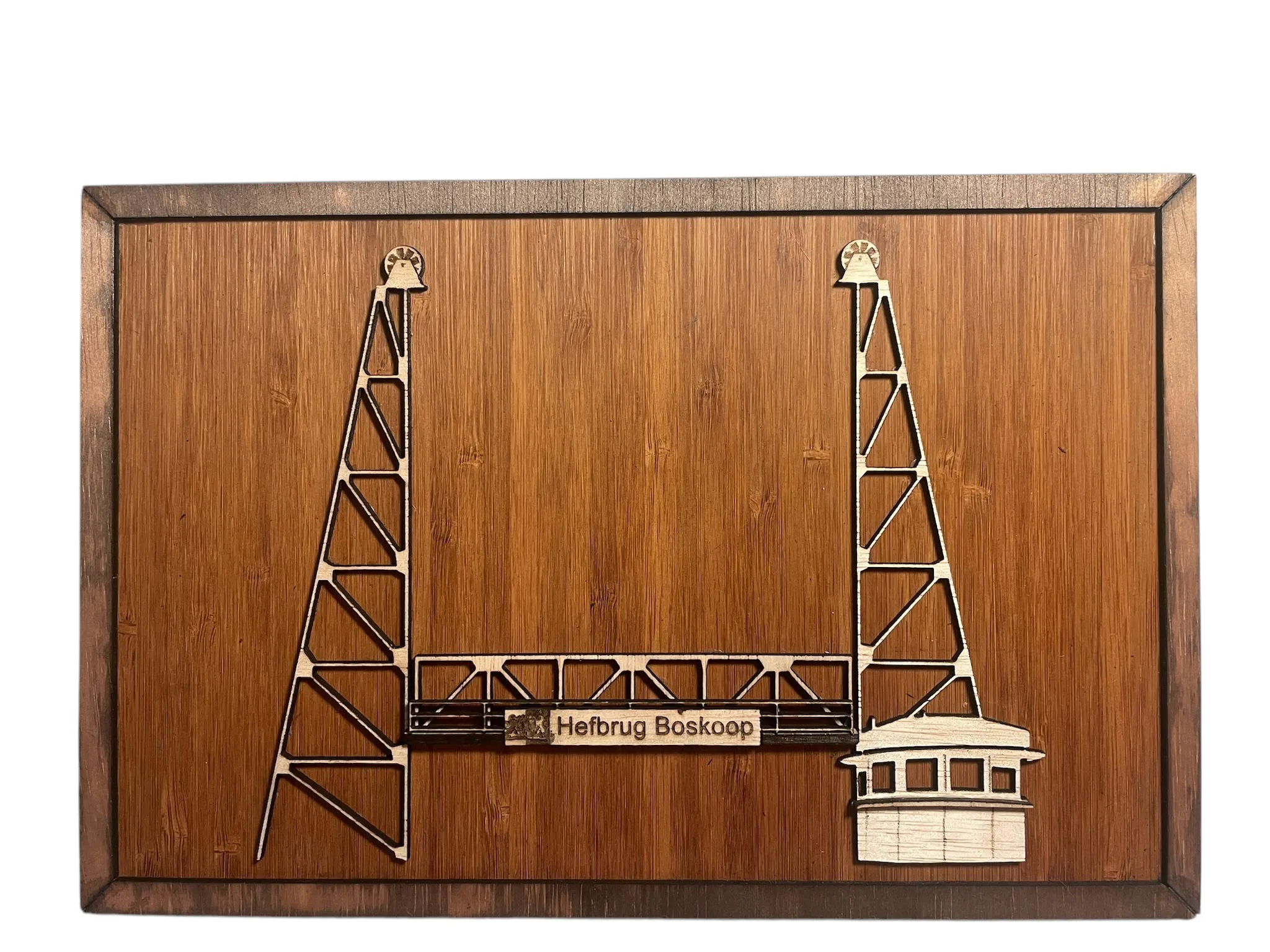 Houtsnijwerk Boskoopse hefbrug