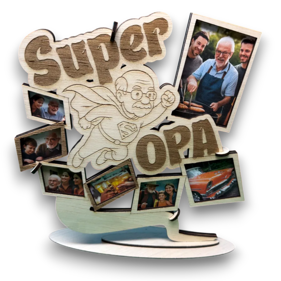 Super Oma / Super Opa fotolijst (Jubileum/Verjaardag/Vaderdag/Moederdag/.....)