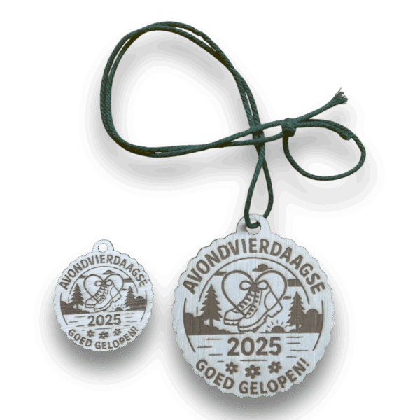 Houten Medaille Avondvierdaagse - Afbeelding 2