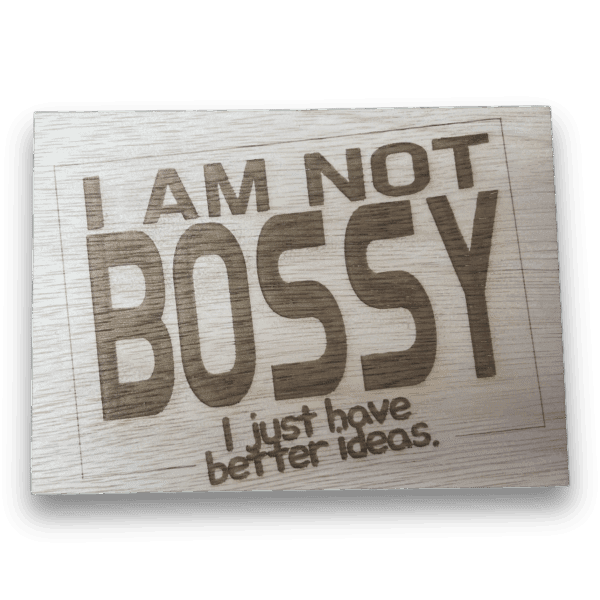 Bossy, bordje