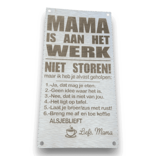 Bordje, Mama, Werk