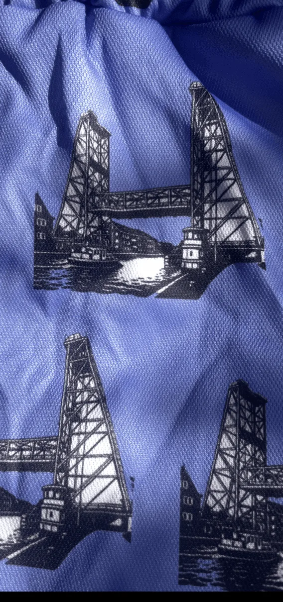 Leuke short met een all over print van de hefbrug - Afbeelding 6