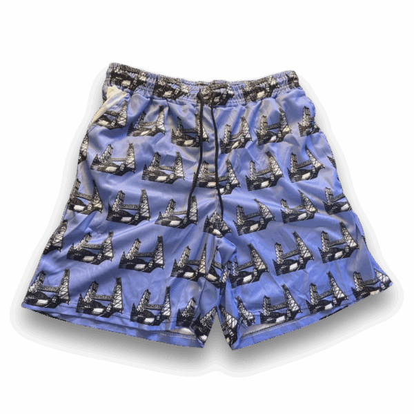 Leuke short met een all over print van de hefbrug - Afbeelding 2