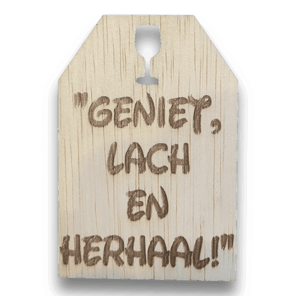 Wijnfles kaartjes van hout met leuke gravering - Afbeelding 4